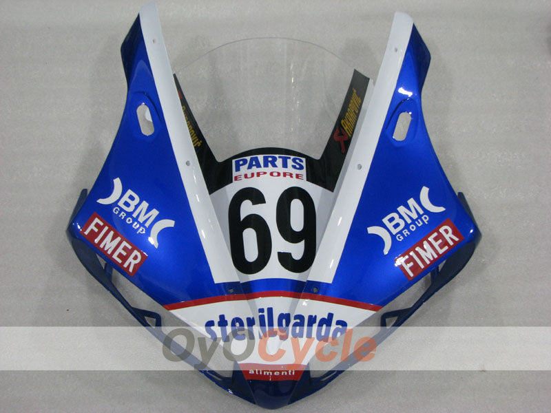Kit de carénage à injection pour YZF-R1 04-06 - Bleu, Blanc, Noir - Sterilgarda #OYO87905666