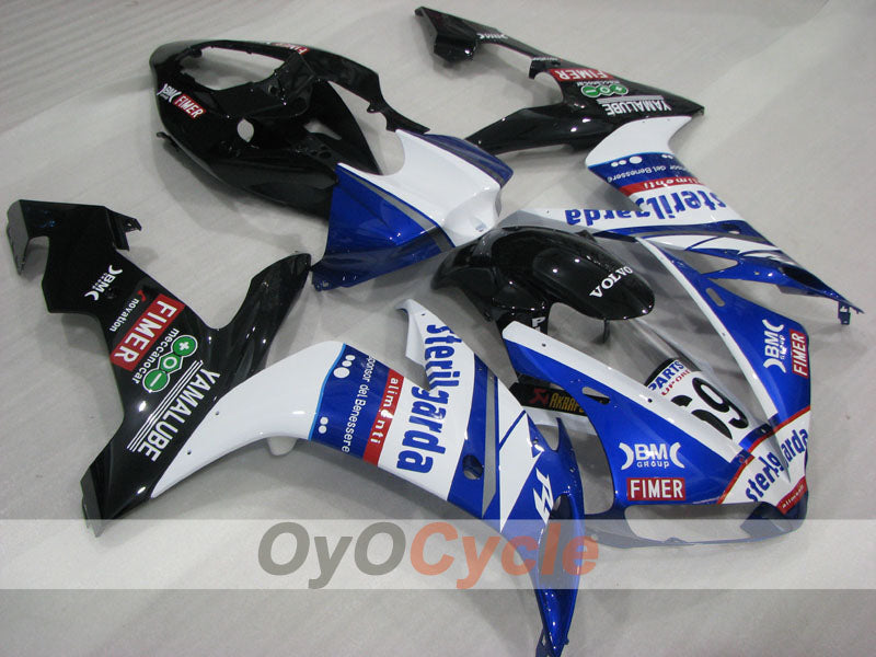 Kit de carénage à injection pour YZF-R1 04-06 - Bleu, Blanc, Noir - Sterilgarda #OYO87905666