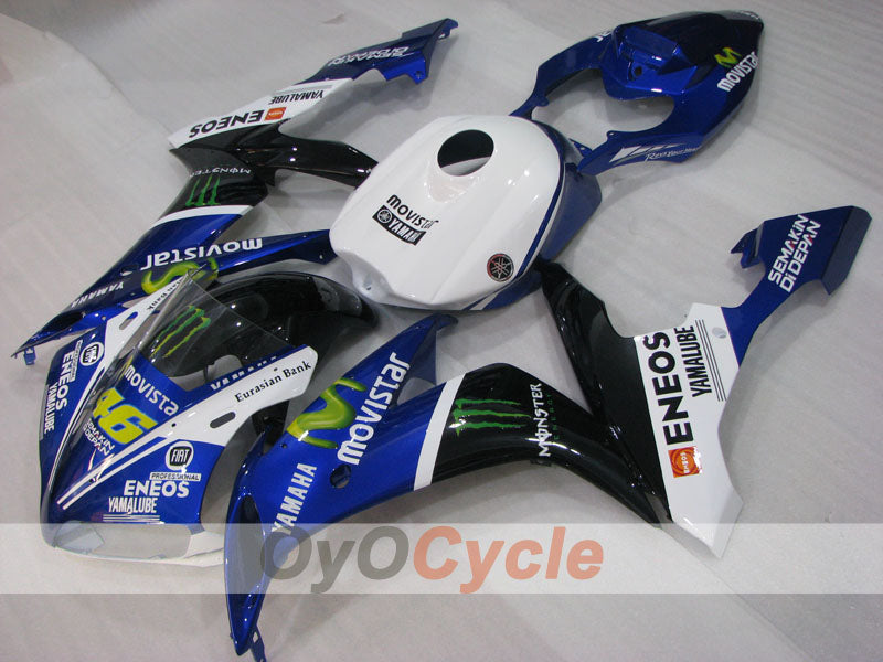 Kit de carénage à injection pour YZF-R1 04-06 - Bleu, blanc, noir - Monster #OYO87905668