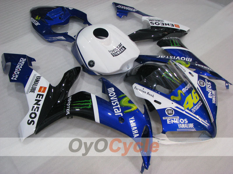 Kit de carénage à injection pour YZF-R1 04-06 - Bleu, blanc, noir - Monster #OYO87905668