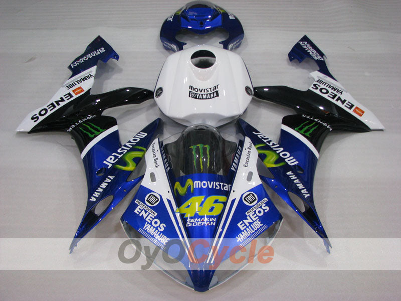 Kit de carénage à injection pour YZF-R1 04-06 - Bleu, blanc, noir - Monster #OYO87905668