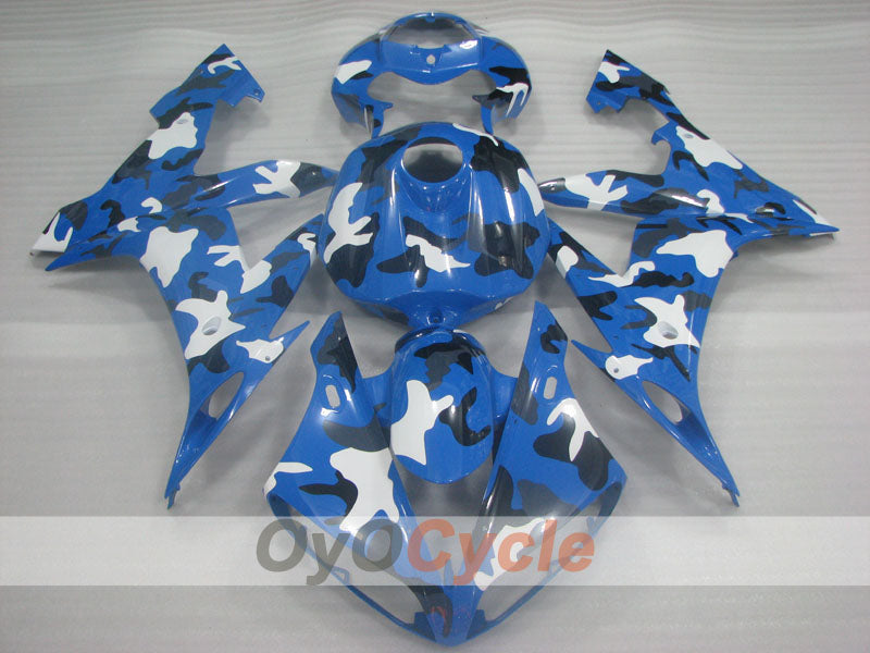 Kit de carénage à injection pour YZF-R1 04-06 - Bleu, blanc, noir - Personnalisé #OYO87905669