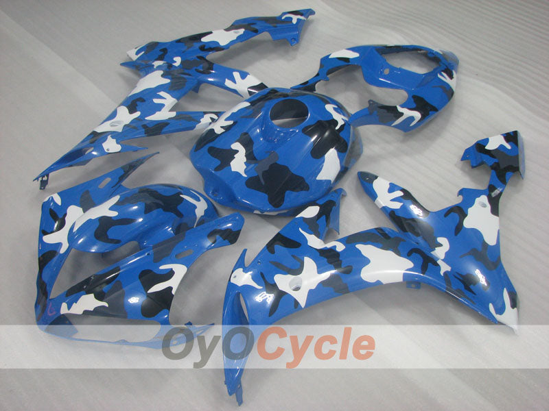 Kit de carénage à injection pour YZF-R1 04-06 - Bleu, blanc, noir - Personnalisé #OYO87905669