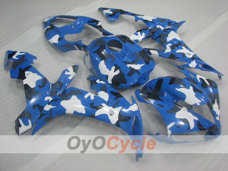 Kit de carénage à injection pour YZF-R1 04-06 - Bleu, blanc, noir - Personnalisé #OYO87905669
