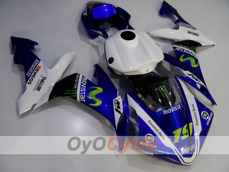 Kit de carénage à injection pour YZF-R1 04-06 - Bleu, blanc, noir - Monster #OYO87905670
