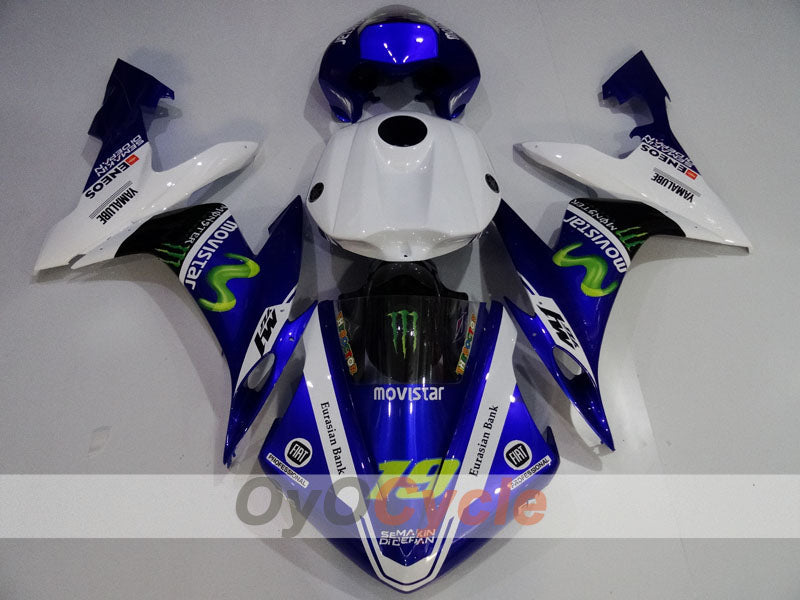 Kit de carénage à injection pour YZF-R1 04-06 - Bleu, blanc, noir - Monster #OYO87905670