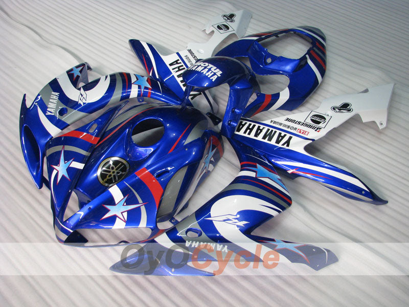 Kit de carénage à injection pour YZF-R1 04-06 - Bleu, blanc - FIAT, MOTUL #OYO87905671 Image principale du produit