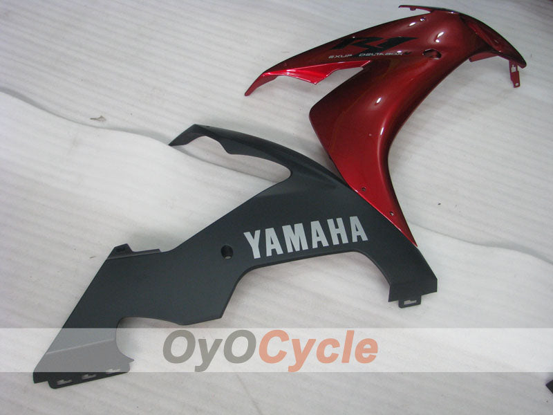 Kit de carénage à injection pour YZF-R1 04-06 - Rouge, noir, mat - Style d’origine #OYO87905673