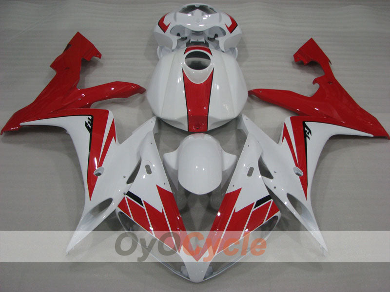 Kit de carénage à injection pour YZF-R1 04-06 - Rouge, blanc - Style d’origine, MICHELIN #OYO87905676