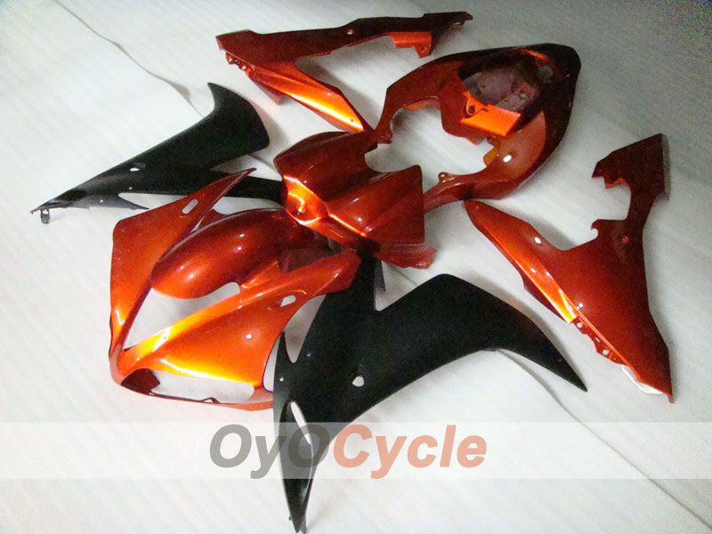 Kit de carénage à injection pour YZF-R1 04-06 - Orange, noir, mat - Style d’origine #OYO87905677