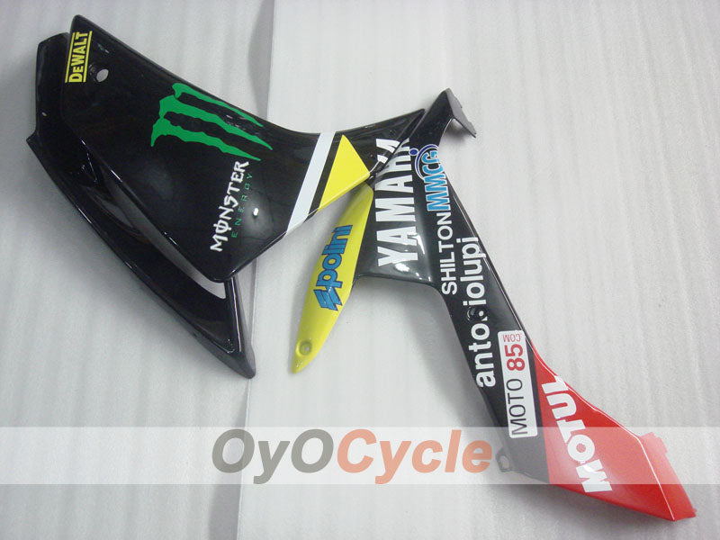 Kit de carénage injecté pour YZF-R1 07-08 - Jaune, Noir - Monster #OYO87905682