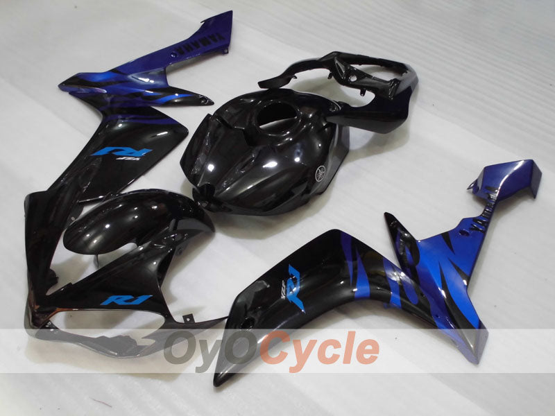 Kit de carénage injecté pour YZF-R1 07-08 - Bleu, Noir - Style usine #OYO87905683