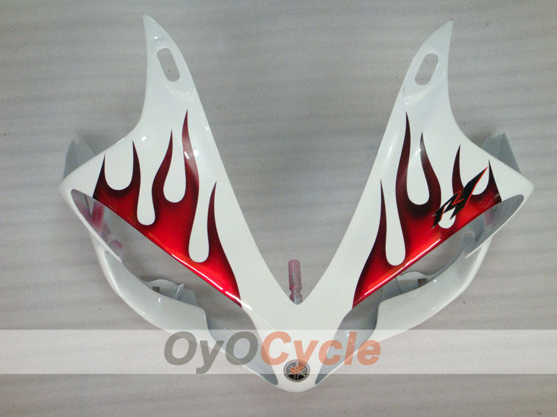 Kit de carénage injecté pour YZF-R1 07-08 - Rouge, Blanc - Sun #OYO87905687