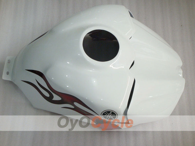 Kit de carénage injecté pour YZF-R1 07-08 - Rouge, Blanc - Sun #OYO87905687