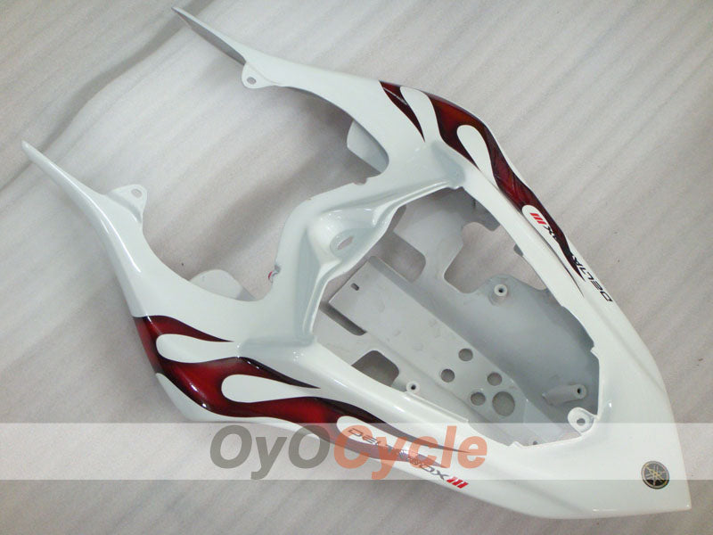 Kit de carénage injecté pour YZF-R1 07-08 - Rouge, Blanc - Sun #OYO87905687
