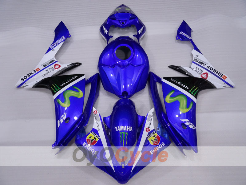 Kit de carénage injecté pour YZF-R1 07-08 - Bleu, blanc, noir - Monster #OYO87905695