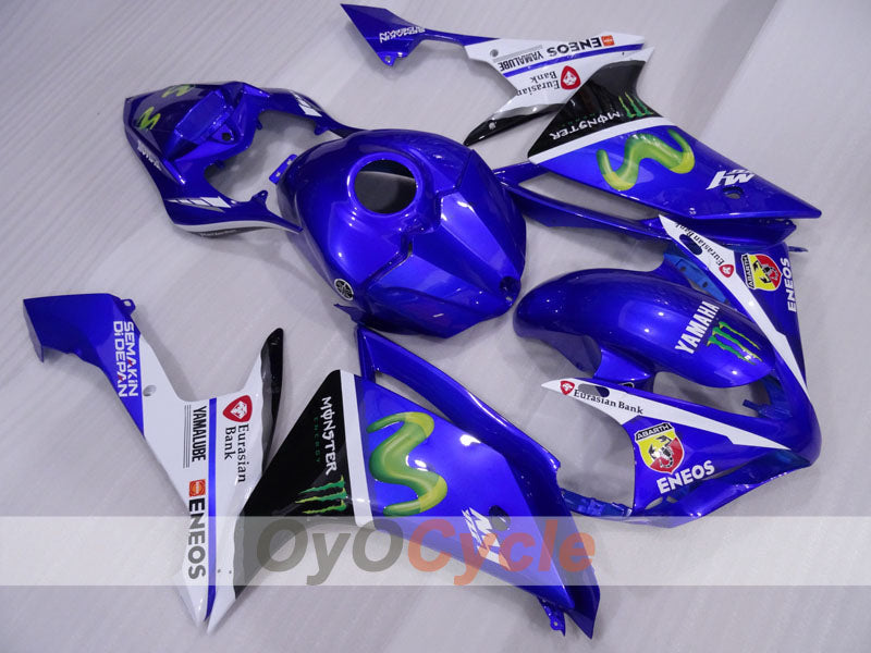 Kit de carénage injecté pour YZF-R1 07-08 - Bleu, blanc, noir - Monster #OYO87905695 Image principale du produit