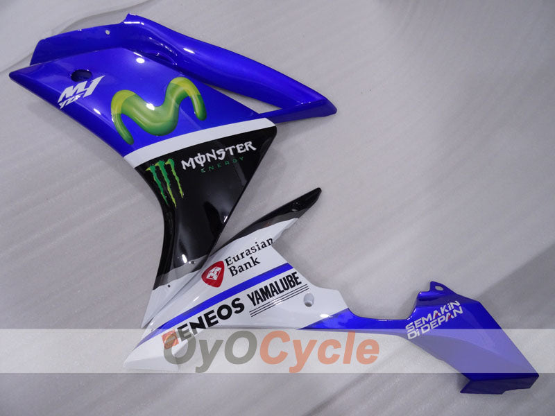 Kit de carénage injecté pour YZF-R1 07-08 - Bleu, blanc, noir - Monster #OYO87905695