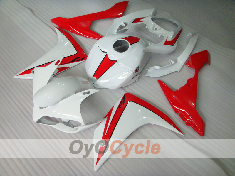 Kit de carénage injecté pour YZF-R1 07-08 - Rouge, blanc - Style usine #OYO87905698