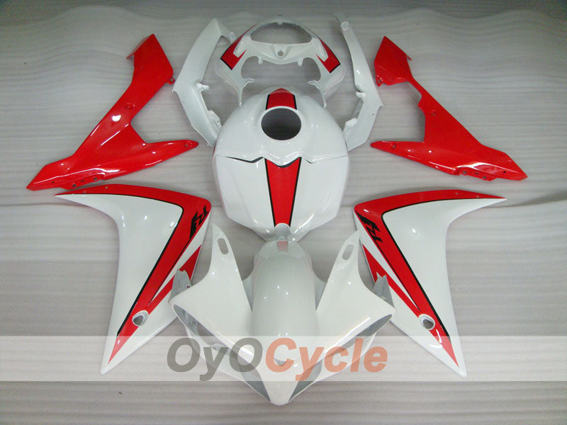 Kit de carénage injecté pour YZF-R1 07-08 - Rouge, blanc - Style usine #OYO87905698