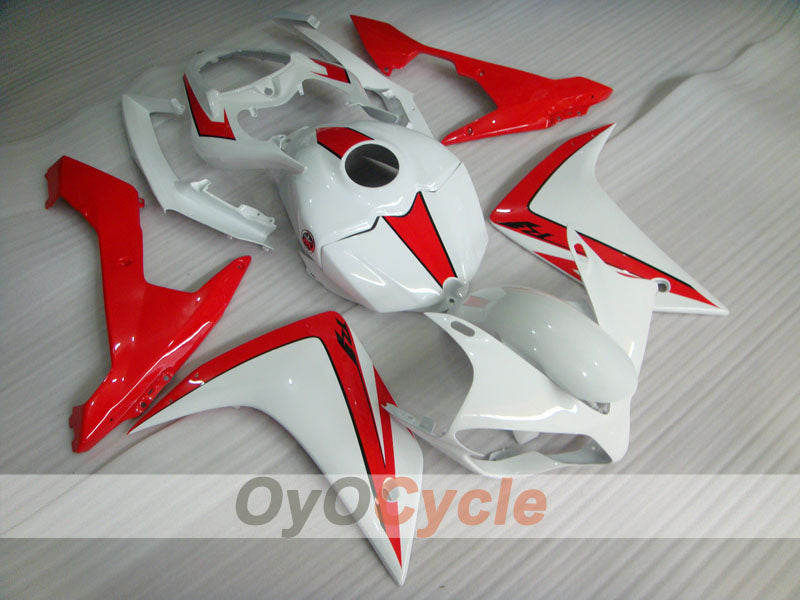 Kit de carénage injecté pour YZF-R1 07-08 - Rouge, blanc - Style usine #OYO87905698