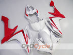 Kit de carénage injecté pour YZF-R1 07-08 - Rouge, blanc - Style usine #OYO87905699