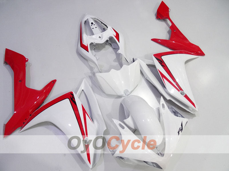 Kit de carénage injecté pour YZF-R1 07-08 - Rouge, blanc - Style usine #OYO87905699