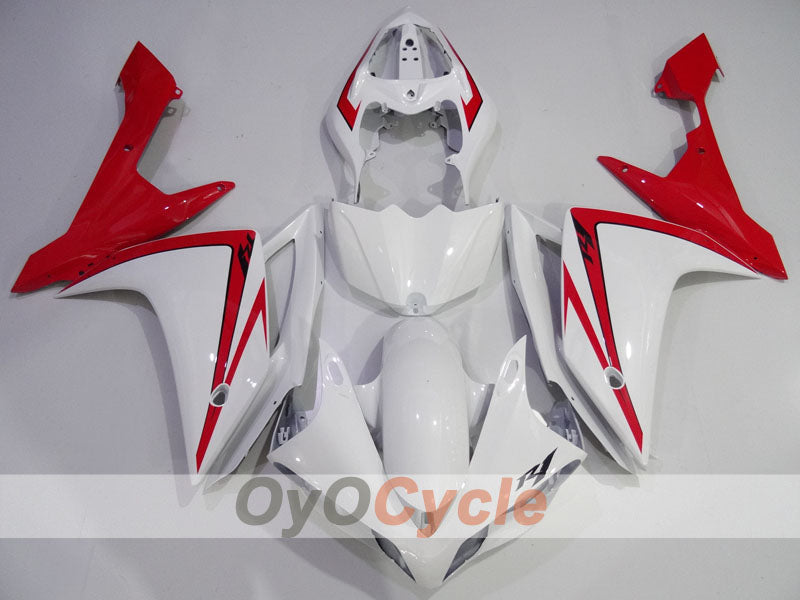 Kit de carénage injecté pour YZF-R1 07-08 - Rouge, blanc - Style usine #OYO87905699