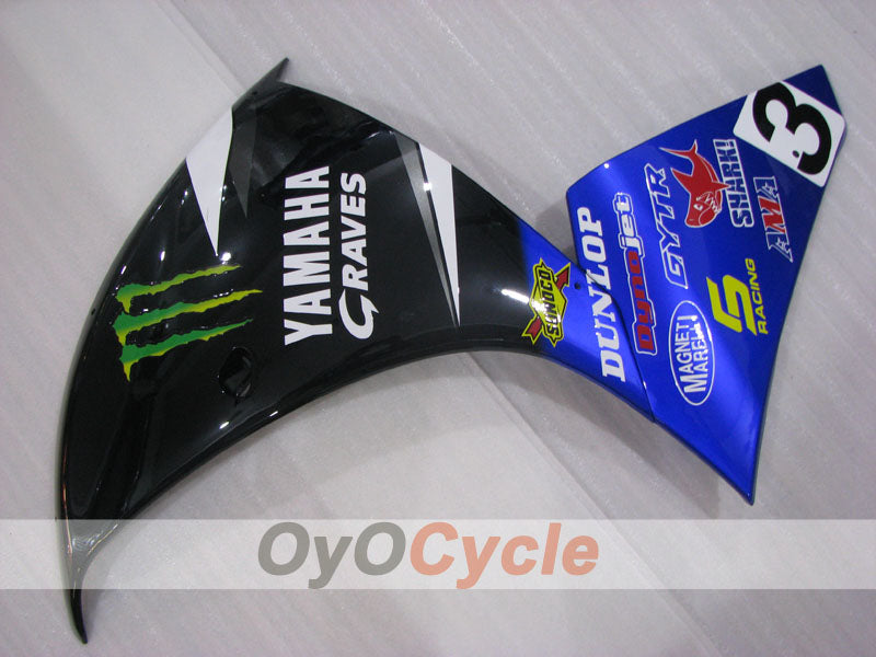 Carénage latéral gauche et droit pour Yamaha 09-11 YZF-R1 #OYO87911545 Image principale du produit