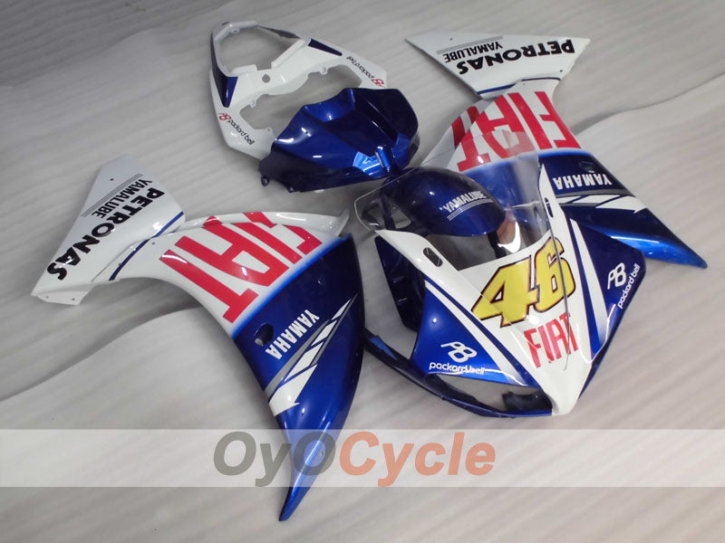 Kit de carénage injecté pour YZF-R1 09-11 - Bleu, Blanc - FIAT #OYO87905711