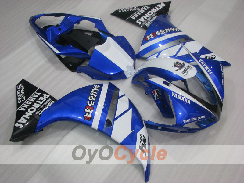 Kit de carénage injecté pour YZF-R1 09-11 - Bleu, Blanc - PETRONAS #OYO87905714