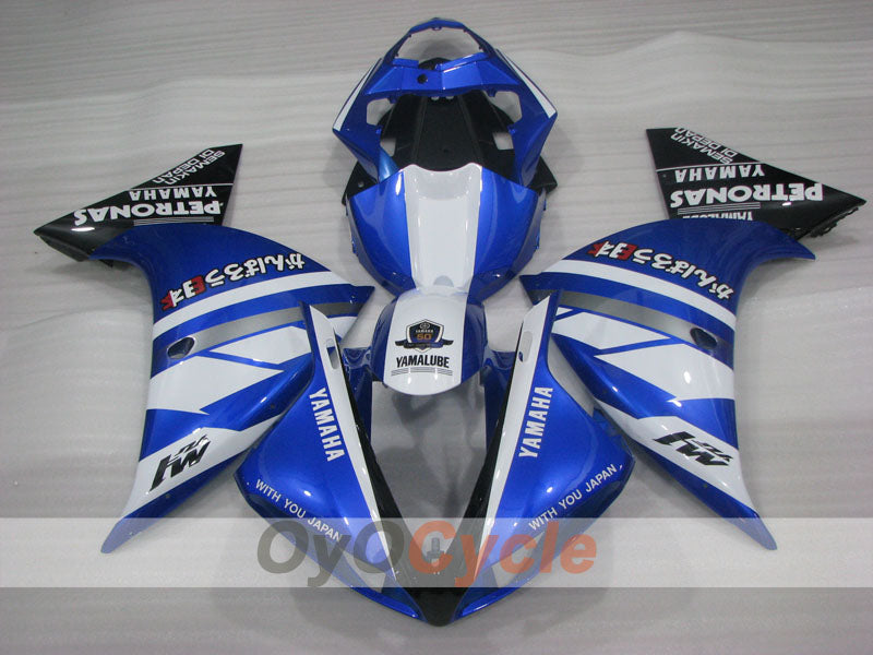 Kit de carénage injecté pour YZF-R1 09-11 - Bleu, Blanc - PETRONAS #OYO87905714