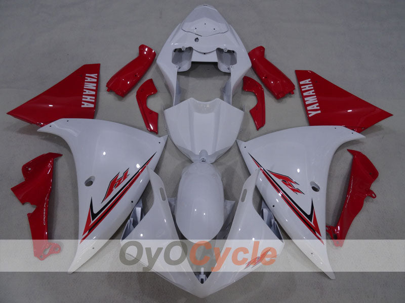 Kit de carénage injecté pour YZF-R1 09-11 - Rouge, Blanc - Style usine #OYO87905716