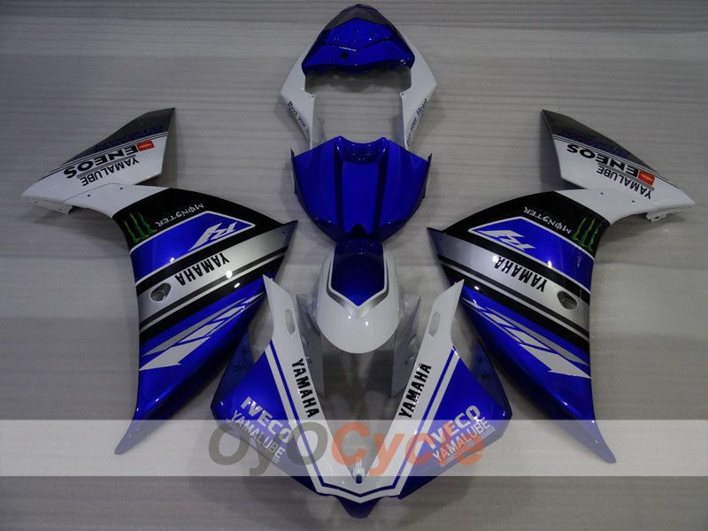 Kit de carénages en injection pour YZF-R1 09-11 - Bleu, Blanc - ENEOS #OYO87905719