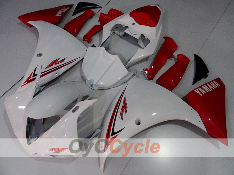 Kit de carénages en injection pour YZF-R1 09-11 - Rouge, Blanc - Style d'origine #OYO87905721