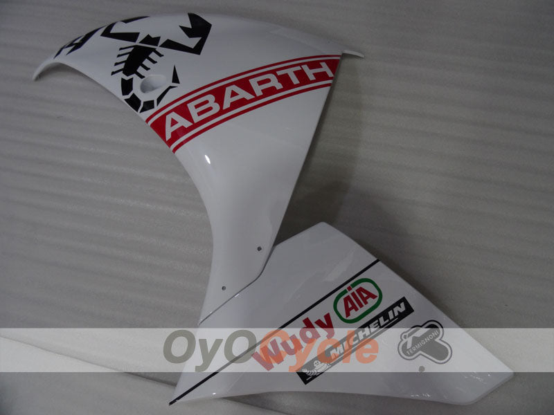 Kit de carénages en injection pour YZF-R1 09-11 - Noir, Blanc nacré - ABARTH #OYO87905722