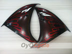 Kit de carénages en injection pour YZF-R1 09-11 - Rouge, Noir - Flamme #OYO87905723