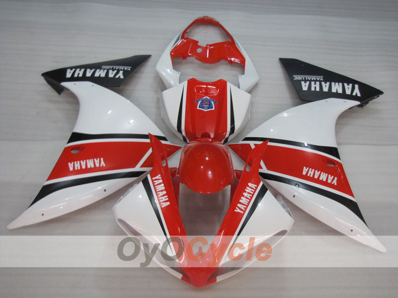 Kit de carénages en injection pour YZF-R1 09-11 - Rouge, Blanc - Style d'origine #OYO87905724