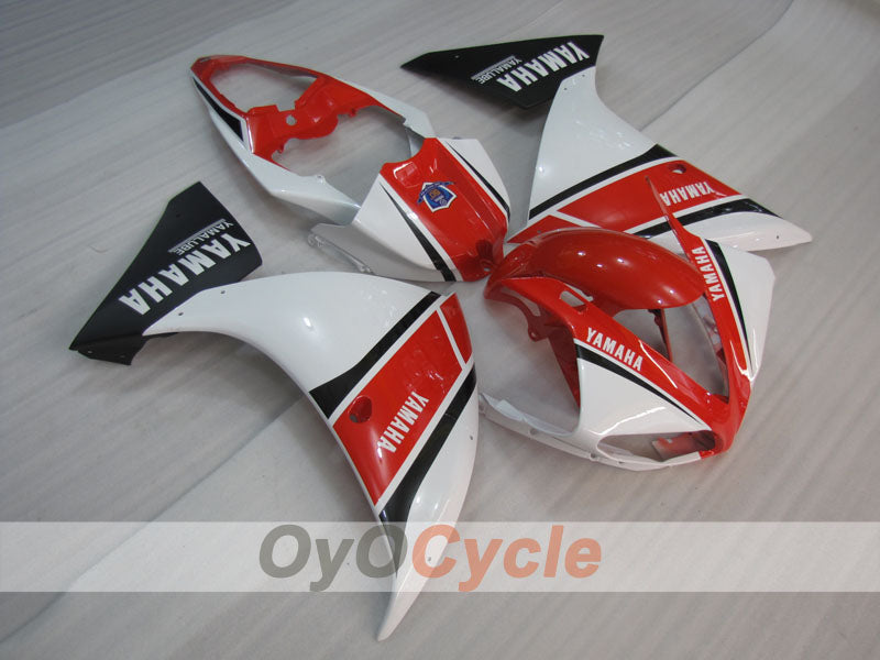 Kit de carénages en injection pour YZF-R1 09-11 - Rouge, Blanc - Style d'origine #OYO87905724