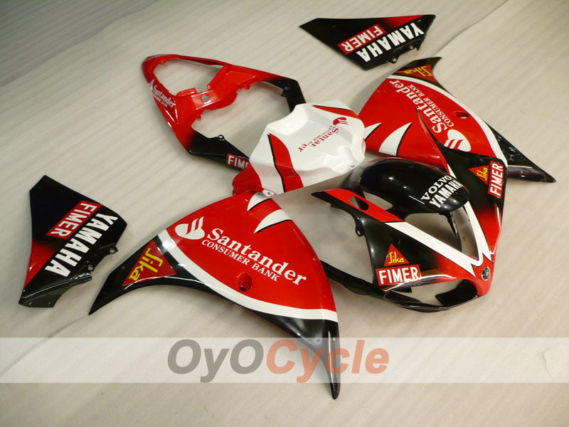 Kit de carénages en injection pour YZF-R1 09-11 - Rouge, Noir - Style d'origine #OYO87905726