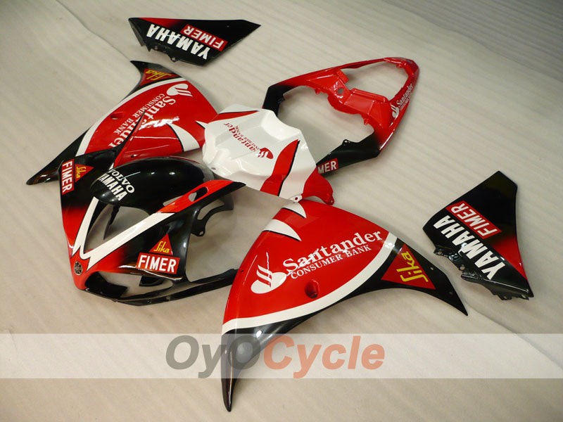Kit de carénages en injection pour YZF-R1 09-11 - Rouge, Noir - Style d'origine #OYO87905726