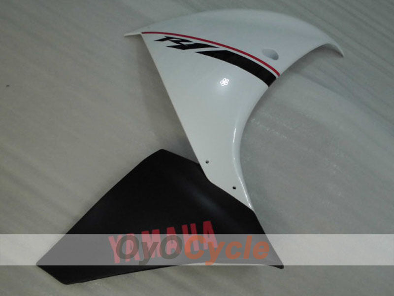 Kit de carénages en injection pour YZF-R1 12-14 - Blanc, Noir - Style d'origine #OYO87905727