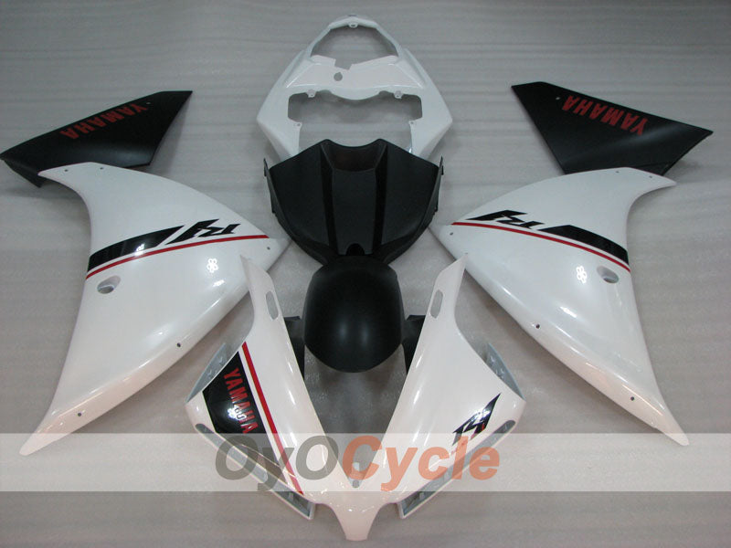 Kit de carénages en injection pour YZF-R1 12-14 - Blanc, Noir - Style d'origine #OYO87905727
