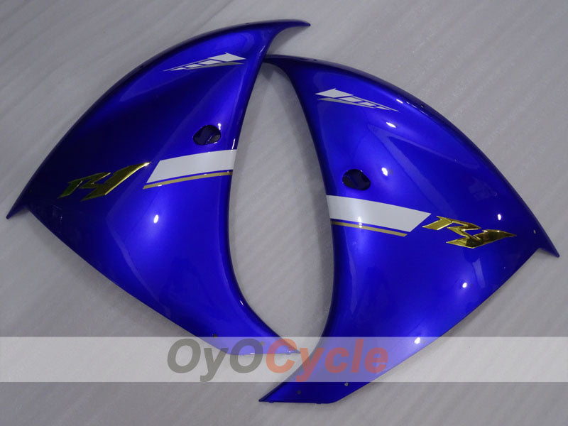 Kit de carénages en injection pour YZF-R1 12-14 - Bleu, Blanc - Style d'origine #OYO87905729