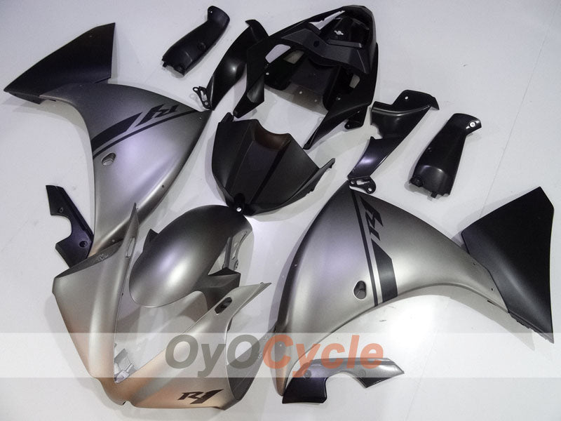 Kit de carénage injecté pour YZF-R1 12-14 - Noir, gris, mat - Style d'origine #OYO87905730