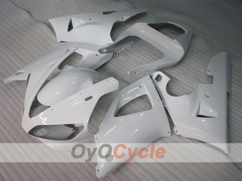 Kit de carénage injecté pour YZF-R1 00-01 - Blanc - Sans autocollant / décalcomanie, style d'origine #OYO87905734