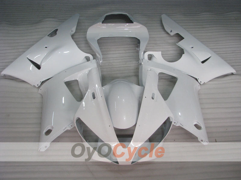 Kit de carénage injecté pour YZF-R1 00-01 - Blanc - Sans autocollant / décalcomanie, style d'origine #OYO87905734 Image secondaire du produit