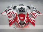 Kit de carénage injecté pour YZF-R1 00-01 - Rouge, blanc - FIAT #OYO87905735