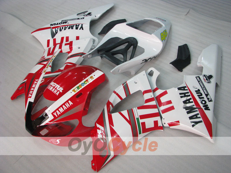 Kit de carénage injecté pour YZF-R1 00-01 - Rouge, blanc - FIAT #OYO87905735 Image principale du produit