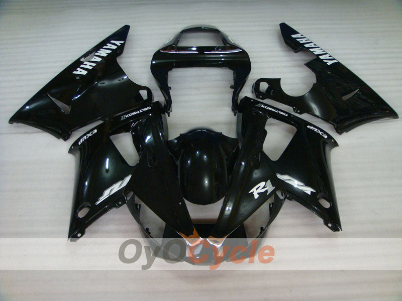 Kit de carénage injecté pour YZF-R1 00-01 - Noir - Style d'origine #OYO87905736